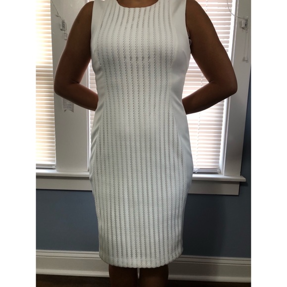 Calvin Klein White Sleeveless dress 6 - Picture 7 of 7